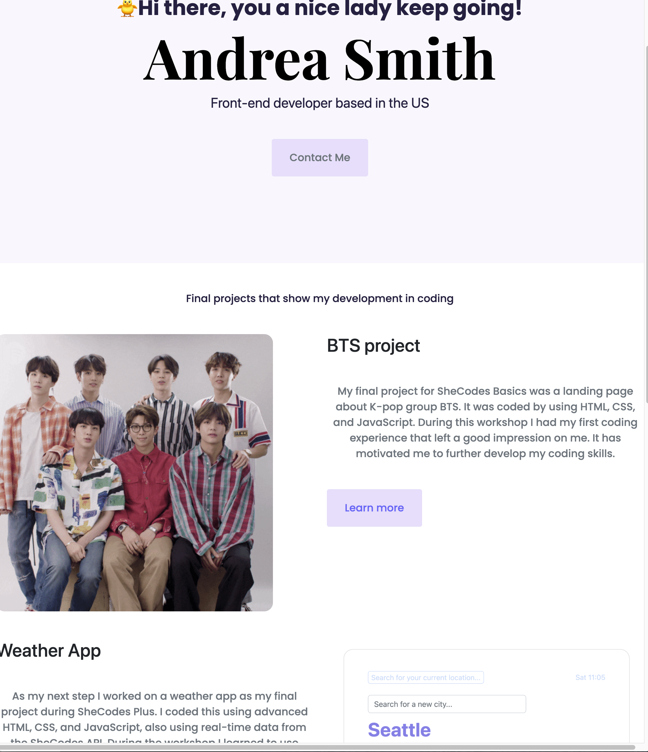 Responsive project preview